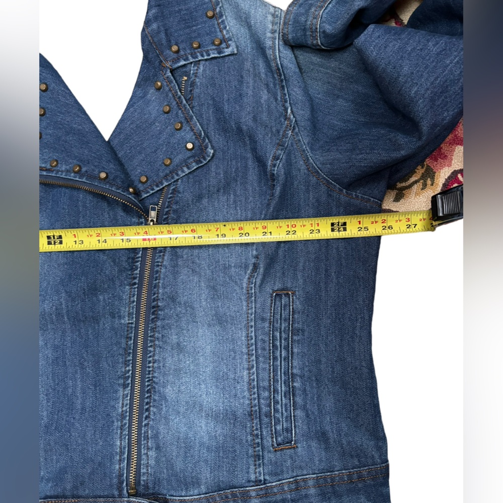 Ashley Stewart Women’s Blue Denim‎ Jacket Size 22/24 - Picture 6 of 8